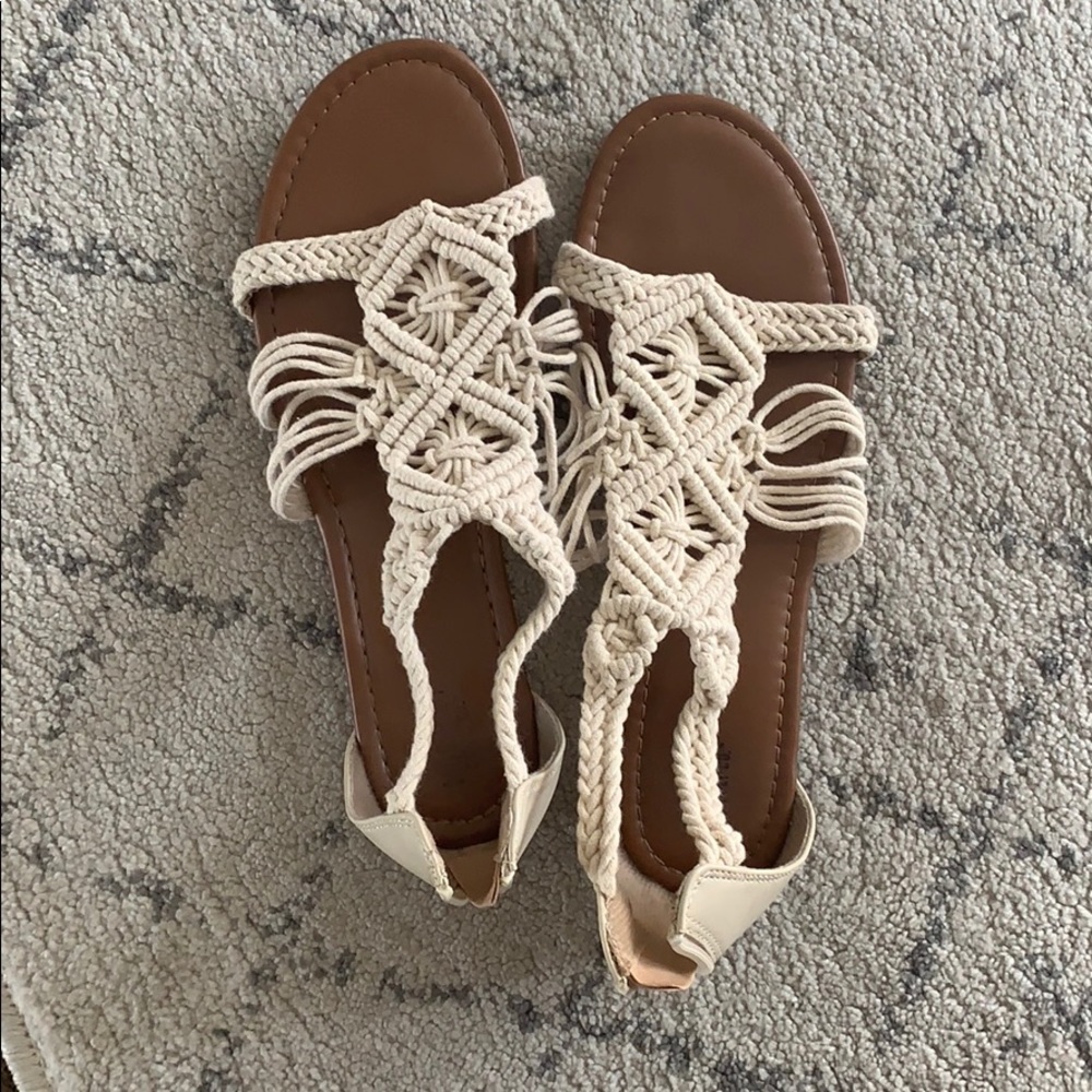 Macrame/crochet sandals
